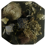 Шкатулка из эпоксидной смолы с цветами черная Epoxy Resin Square Box Black варинант исполнения - 1 | Loft Concept в Казани