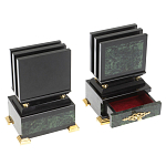 Настольный письменный набор из нефрита в подарочной коробке Victorious варинант исполнения - 11 | Loft Concept в Казани