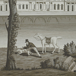 Обои ручная роспись Monuments of Paris Eau Forte on scenic paper варинант исполнения - 2 | Loft Concept в Казани