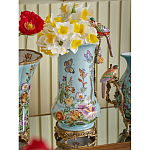 Ваза с птичкой из фарфора с бронзовыми элементами Garden of Eden варинант исполнения - 6 | Loft Concept в Казани