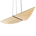 Люстра в виде распахнутых крыльев из тонких металлических планок Flight of Freedom варинант исполнения - 4 | Loft Concept в Казани