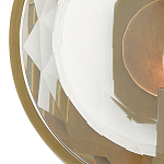 Бра круглое с прозрачным рельефным плафоном Crystal Prism варинант исполнения - 1 | Loft Concept в Казани