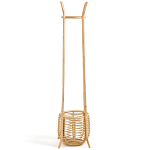 Напольная вешалка с корзиной из ротанга Trina Wicker Floor Hanger варинант исполнения - 3 | Loft Concept в Казани