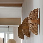 Бра плетеное из ротанга Chainmail варинант исполнения - 1 | Loft Concept в Казани