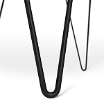 Стол журнальный c круглой столешницей из стекла серого цвета Gray and Gold Marble варинант исполнения - 6 | Loft Concept в Казани