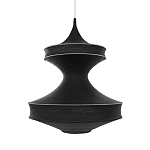 Подвесной вязаный черный светильник «Моника» варинант исполнения - 1 | Loft Concept в Казани