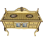 Комод деревянный Illustration of flowers варинант исполнения - 2 | Loft Concept в Казани