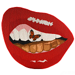 Картина вышивка бисером Grill Cut Out With Butterfly варинант исполнения - 1 | Loft Concept в Казани