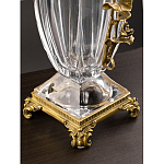 Ваза из прозрачного стекла с бронзовой вставкой в виде цветущей ветви Eden Garden porcelain and bronze варинант исполнения - 4 | Loft Concept в Казани