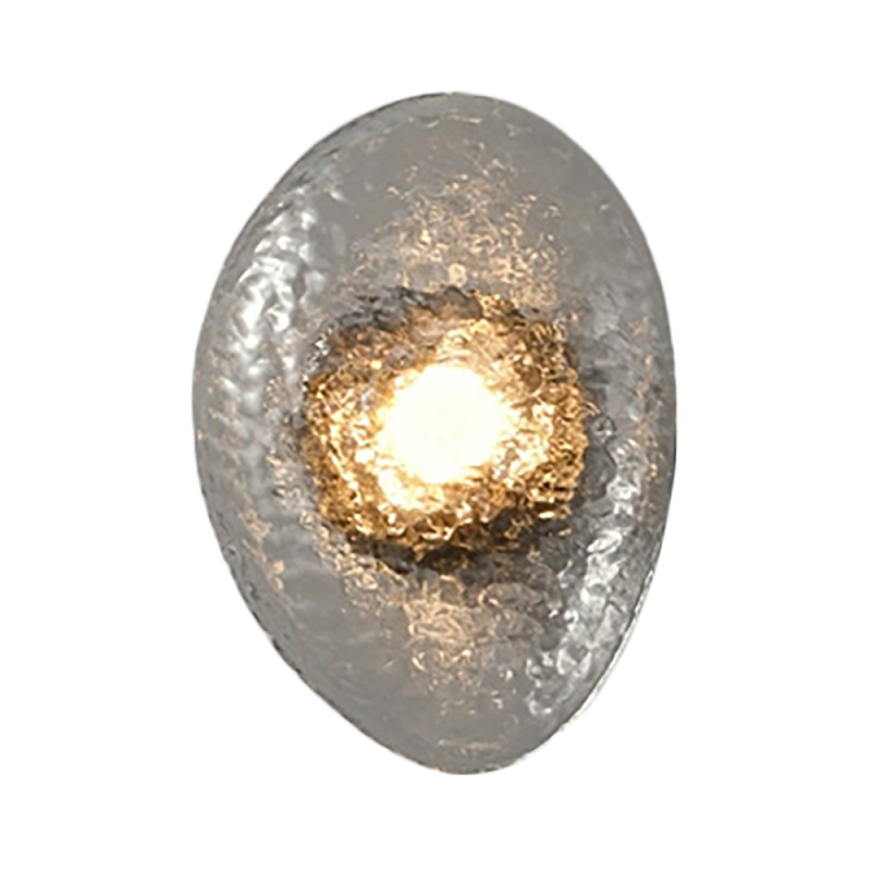 Бра LINDIS FROST LONG WALL 1 лампа Прозрачное стекло Прозрачный (Transparent) Черный в Казани | Loft Concept 