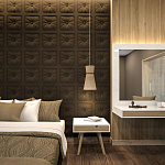 Гипсовая 3D Панель M-106 варинант исполнения - 1 | Loft Concept в Казани