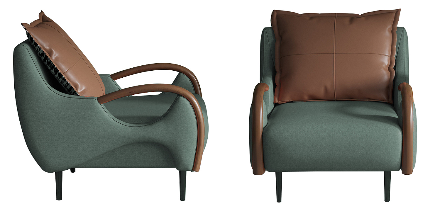 Кресло Oliwier Green Armchair Кресло Oliwier Green Armchair - Loft-Concept в Казани
