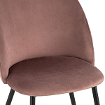Мягкий стул в велюре пыльно-розового цвета Miruna Chair варинант исполнения - 6 | Loft Concept в Казани