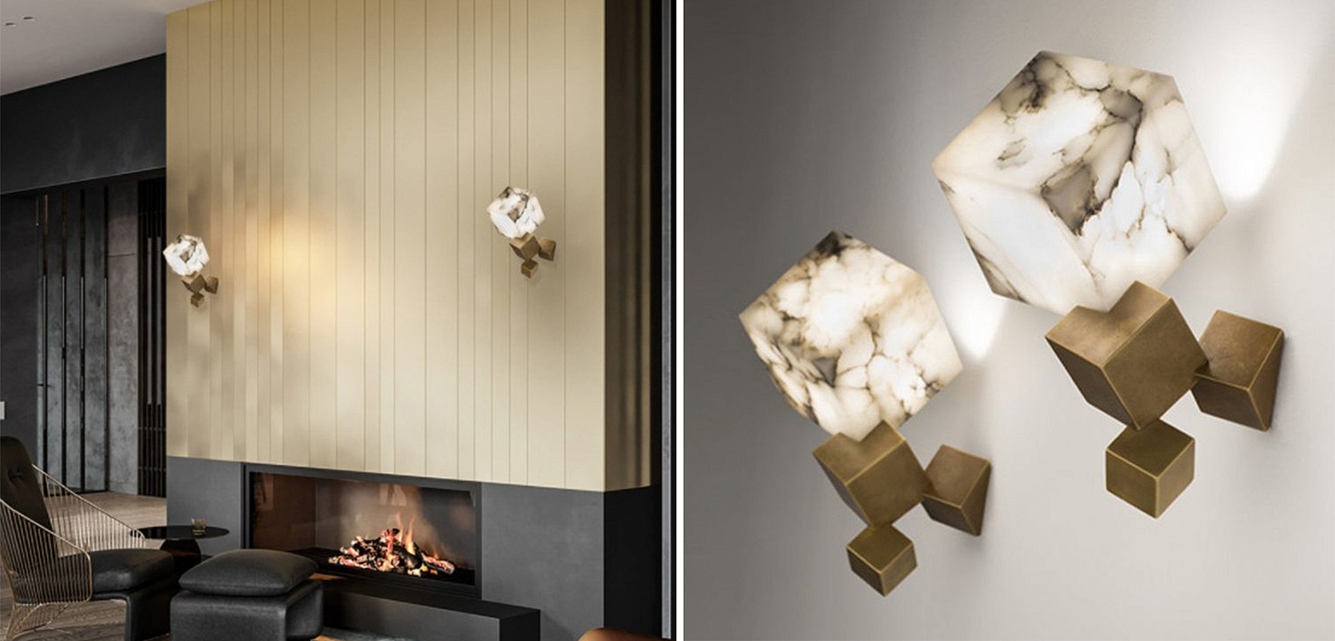 Бра Marble Cube Wall lamp Бра Marble Cube Wall lamp - Loft-Concept в Казани