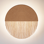 Бра круглое натуральная пробка с бахромой Natural Cork варинант исполнения - 3 | Loft Concept в Казани
