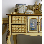 Комод деревянный Illustration of flowers варинант исполнения - 5 | Loft Concept в Казани