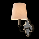 Бра с белым текстильным абажуром и фигурным основанием с зеркальной вставкой Vitorino варинант исполнения - 15 | Loft Concept в Казани