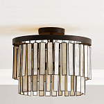 Потолочный светильник с подвесами из перламутра Unique Shine Effect варинант исполнения - 2 | Loft Concept в Казани