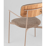 Стул Doe с подклокотниками коричневый варинант исполнения - 3 | Loft Concept в Казани