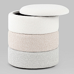 Пуф Three Colors в ткани букле из трех цветов  варинант исполнения - 3 | Loft Concept в Казани