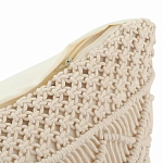 Чехол на подушку с макраме бежевого цвета Macrame варинант исполнения - 3 | Loft Concept в Казани