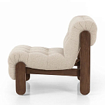 Кресло с деревянным каркасом и обивкой из ткани букле Medieval Furniture варинант исполнения - 1 | Loft Concept в Казани