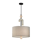 Люстра с серым тканевым плафоном Flourish варинант исполнения - 2 | Loft Concept в Казани