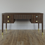 Письменный стол с 4-мя ящиками Elsa Dreams Walnut варинант исполнения - 5 | Loft Concept в Казани