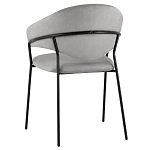 Серый стул с обивкой из искусственной замши Alexis варинант исполнения - 5 | Loft Concept в Казани