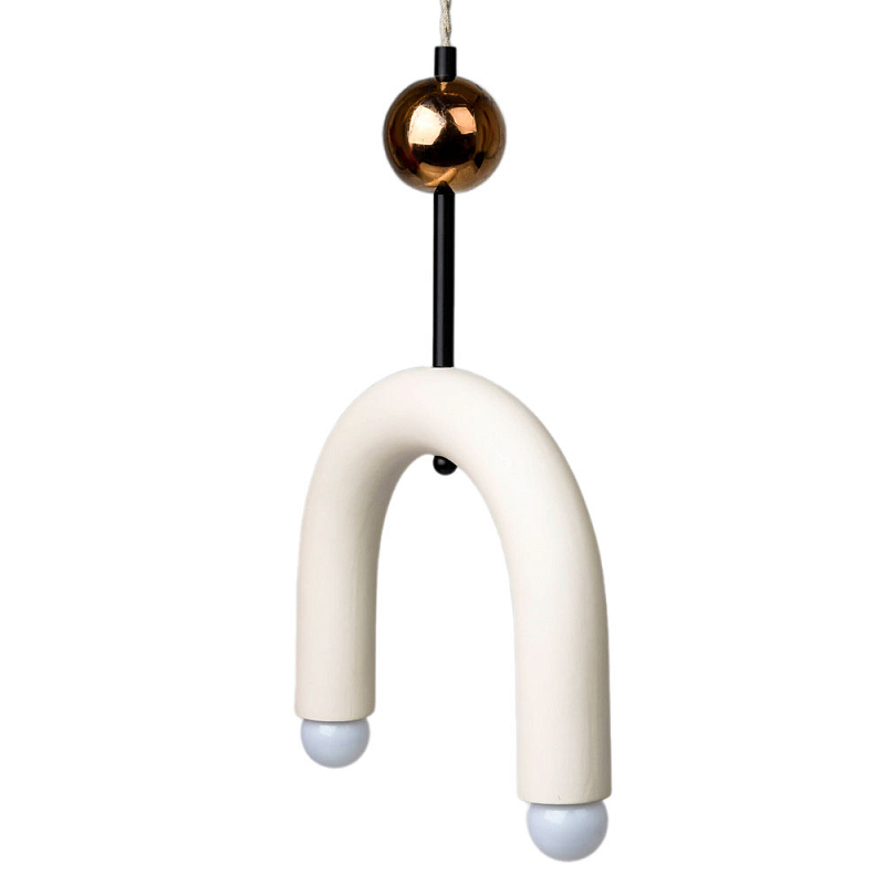 Подвесной светильник MOROSHKA arc [white] Белый Бронза в Казани | Loft Concept 