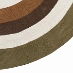 Ковер круглый из хлопка с контрастным узором Bullseye 150 варинант исполнения - 4 | Loft Concept в Казани