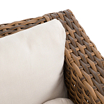 Трехместный садовый диван из плетеного пластика Matteo варинант исполнения - 2 | Loft Concept в Казани