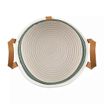 Корзина для хранения с ручками плетеная Interlacement Green  варинант исполнения - 1 | Loft Concept в Казани