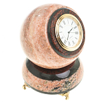 Часы настольные в виде шара из натурального камня Ball Stone Clock варинант исполнения - 2 | Loft Concept в Казани