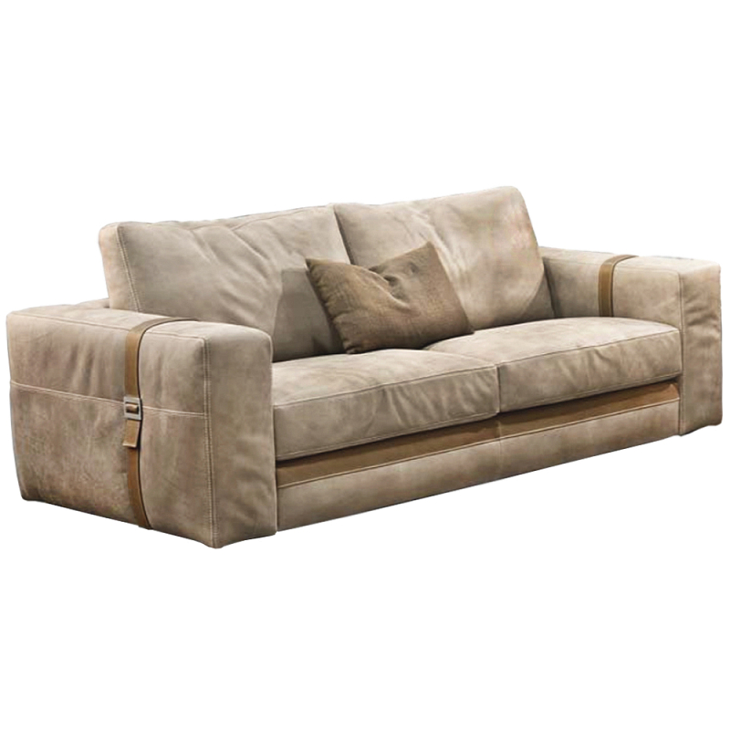 Диван ARGO  натуральная кожа Бежевый в Казани | Loft Concept 