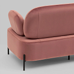 Диван в велюровой обивке цвета пыльная роза COLOR BLOCK варинант исполнения - 7 | Loft Concept в Казани