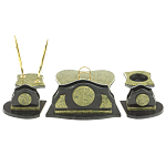 Настольный письменный набор из змеевика из 7-ми элементов Successful Leader варинант исполнения - 3 | Loft Concept в Казани