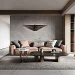 Люстра подвесная в форме веера из чёрного металла Black Solace  варинант исполнения - 2 | Loft Concept в Казани