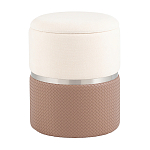 Пуф Mauldine с ящиком светло-коричневый с экокожей варинант исполнения - 1 | Loft Concept в Казани