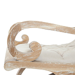 Кресло-качалка с мягкой обивкой из льна Ella Armchair beige варинант исполнения - 3 | Loft Concept в Казани