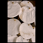 Люстра трехъярусная с подвесками из округлых элементов Cryptocrystalline Stone варинант исполнения - 3 | Loft Concept в Казани