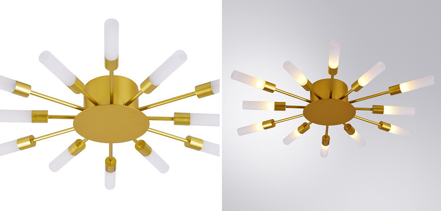 Потолочный светильник Aiden Ceiling Lamp 12 Потолочный светильник Aiden Ceiling Lamp 12 - Loft-Concept в Казани