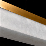 Подвесной светильник линейный из натурального камня Perfection of Geometry варинант исполнения - 6 | Loft Concept в Казани