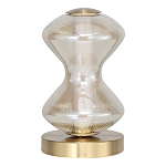 Настольная лампа светодиодная с волнообразным стеклянным плафоном Amphora of Light варинант исполнения - 2 | Loft Concept в Казани