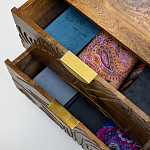 Прикроватная тумба с фактурным фасадом Termite варинант исполнения - 5 | Loft Concept в Казани