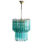 Дизайнерская люстра Blue Lagoon glass бирюзовое стекло  варинант исполнения - 2 | Loft Concept в Казани