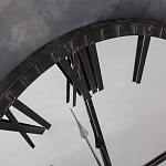 Часы настенные зеркальные с чёрным металлическим циферблатом Mirror Tower Clock варинант исполнения - 2 | Loft Concept в Казани