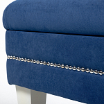 Мягкая банкетка с зоной для хранения Casket Blue варинант исполнения - 3 | Loft Concept в Казани