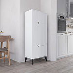 Комод белый с 4-мя дверцами на металлических ножках SPARK MULTIPURPOSE CABINET WHITE варинант исполнения - 3 | Loft Concept в Казани
