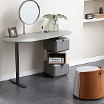 Консоль с зеркалом и  3-мя вращающимися ящиками Eloida варинант исполнения - 5 | Loft Concept в Казани